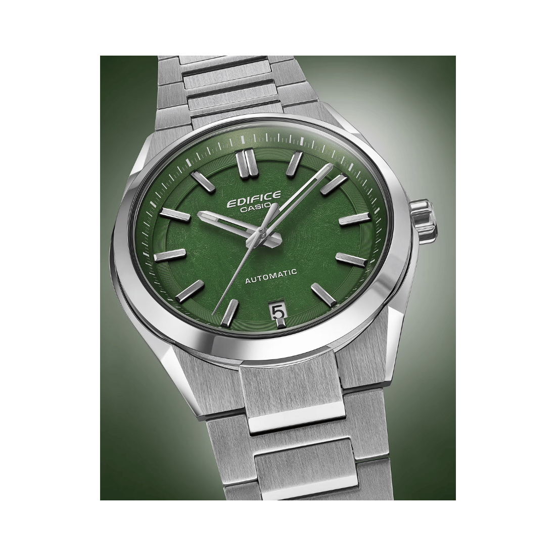 Casio Edifice Automatic Green Dial Mens Watch ED671 - EFK-100D-3A