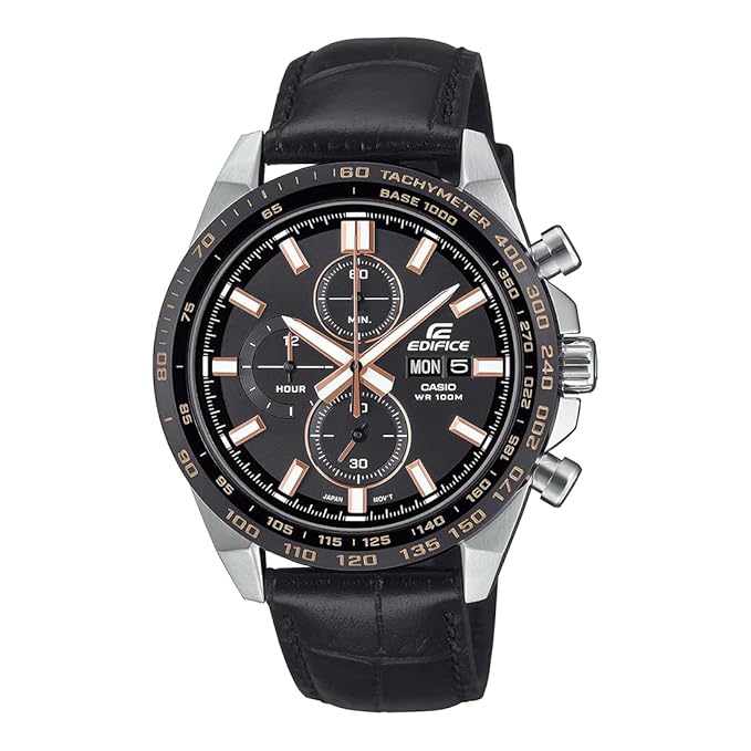 Casio Edifice Black Men's Watch ED697 EFR-574BL-1AVUDF