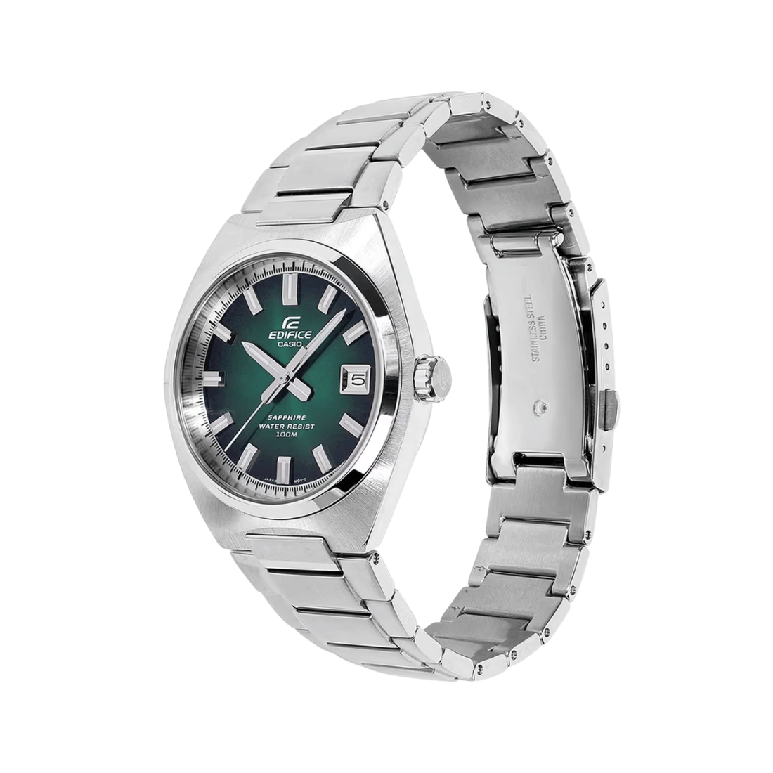 Casio Edifice Green Dial Sapphire Glass Mens Watch ED699 - EFB-109D-3AV