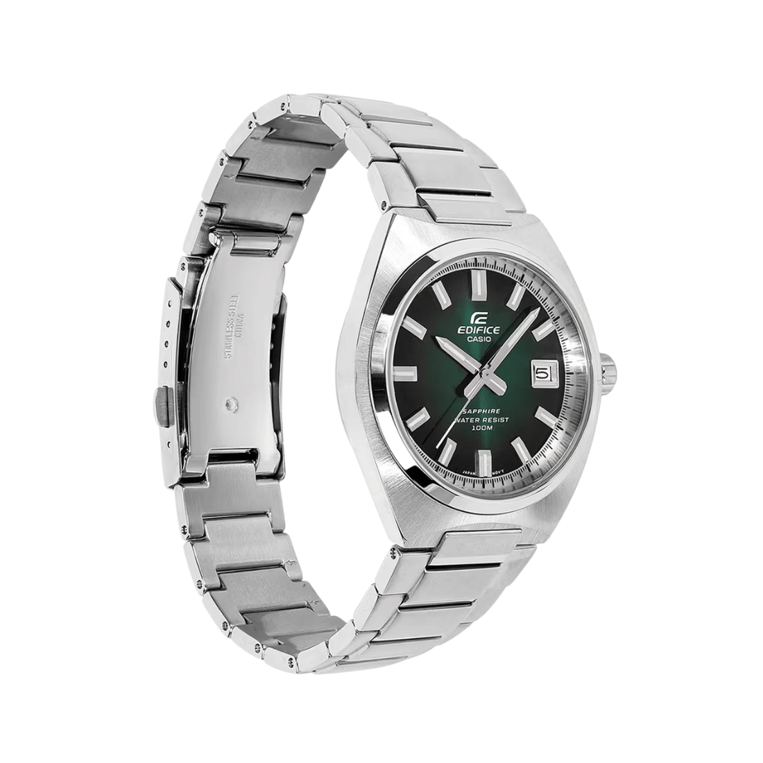 Casio Edifice Green Dial Sapphire Glass Mens Watch ED699 - EFB-109D-3AV