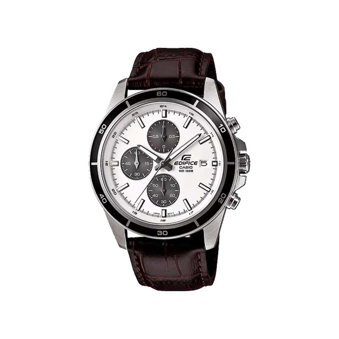 Casio Edifice Standard Chronograph White Dial Mens Watch EX097 - EFR-526L-7AV