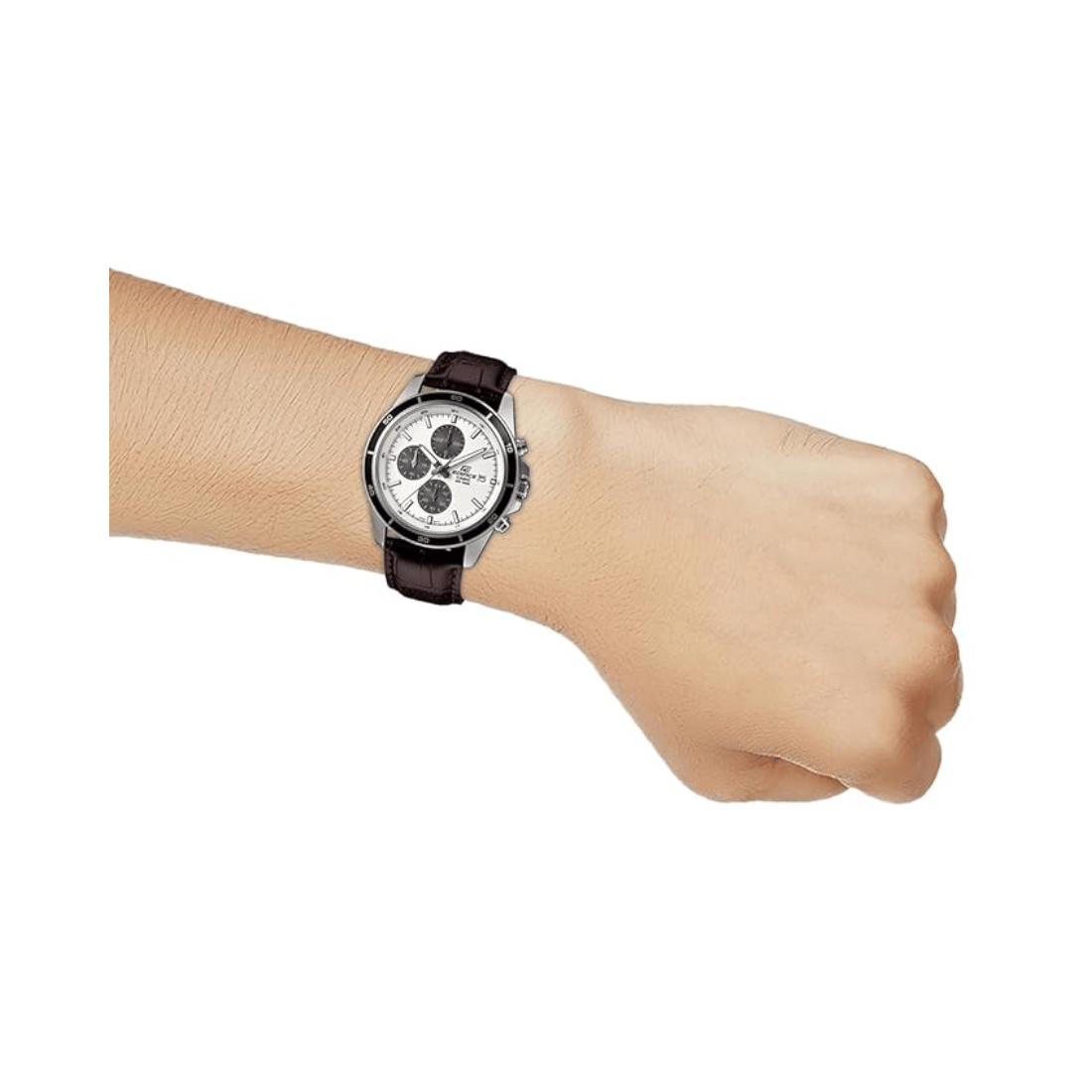 Casio Edifice Standard Chronograph White Dial Mens Watch EX097 - EFR-526L-7AV
