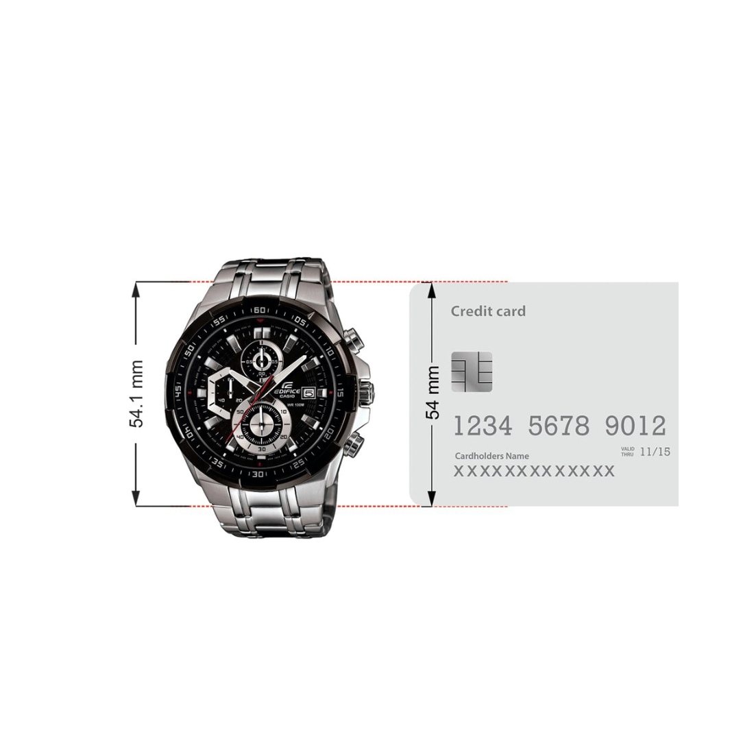 Casio Edifice Black Dial Chorograph Mens Watch EX191 - EFR-539D-1AV