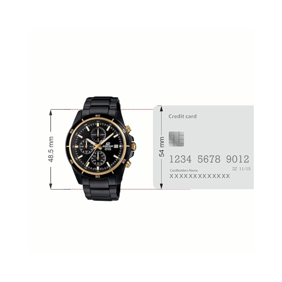 Casio Edifice Chronograph Mens Watch EX208 - EFR-526BK-1A9V