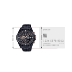 Casio Edifice Black Men Watch EX493 EFR-556DC-1AVUDF