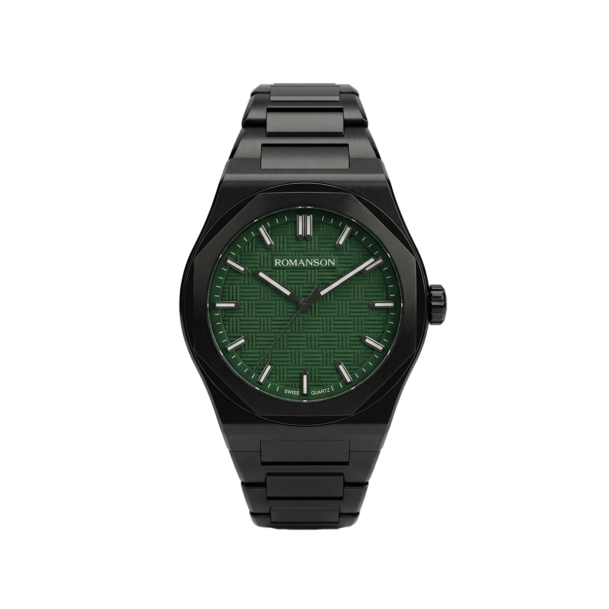 Romanson Quartz Green Men's Watch RM4BS004MBGN