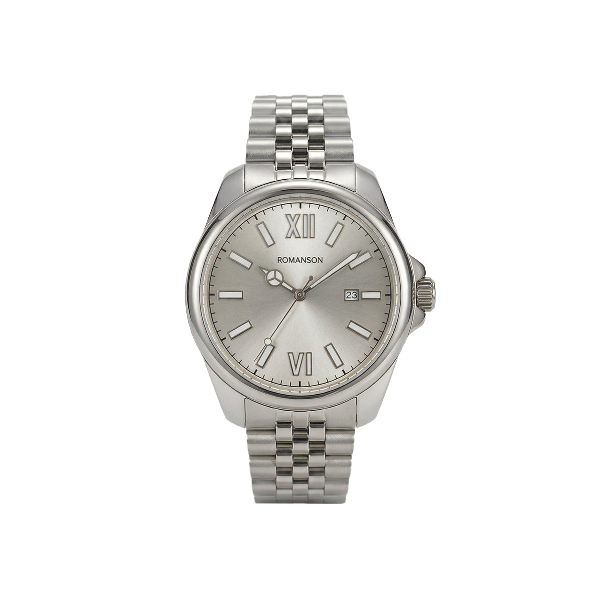 Romanson Classic Silver Men Watch TM6BS202MMWWH
