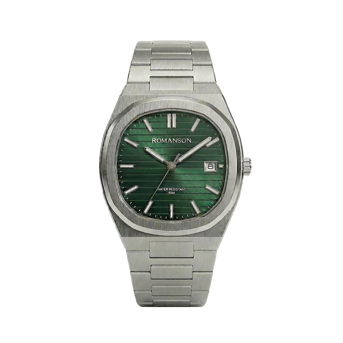Romanson Classic Silver Men Watch TM3BS008MMWGN