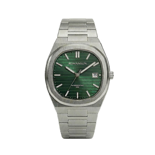 Romanson Classic Silver Men Watch TM3BS008MMWGN