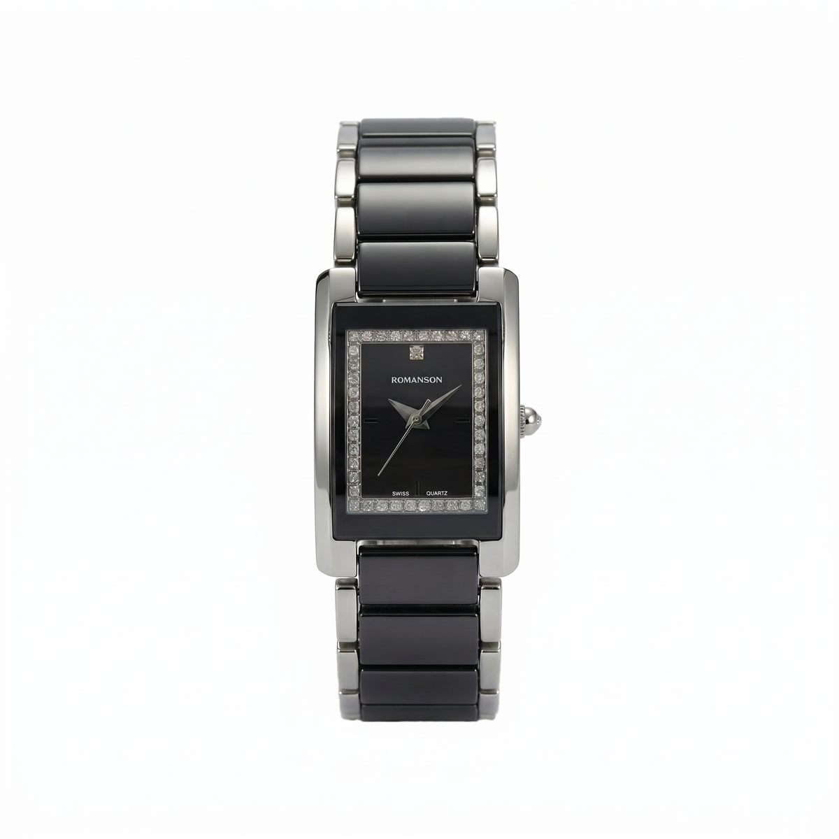 Romanson Ceramic Black Women Watch TM5BS512KRBK