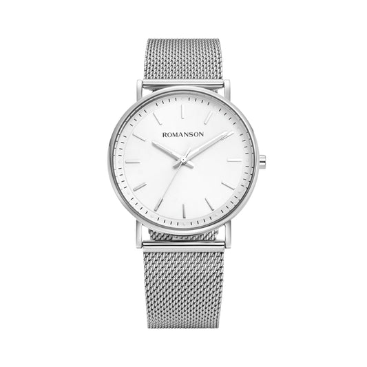 Romanson Classic Silver Men Watch RM3BF016UUWWH