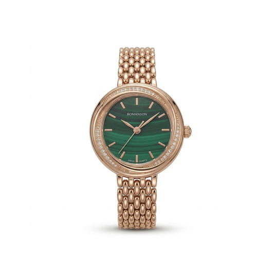 Romanson Classic Rose Gold Women Watch RM6BS003QLRGN