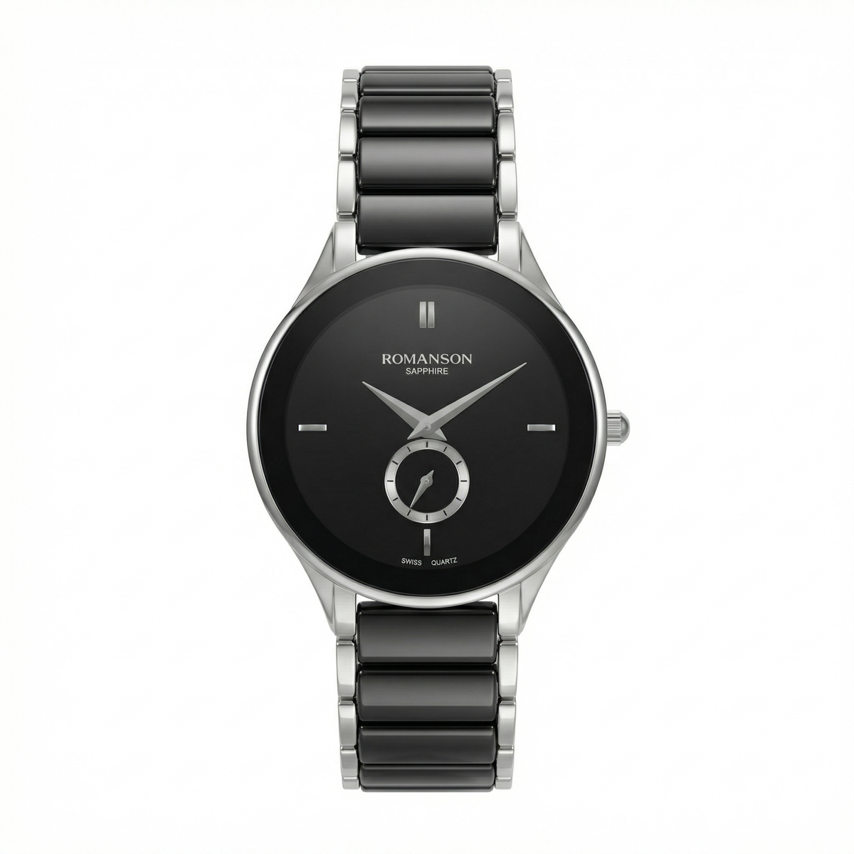 Romanson Ceramic Black Men Watch TM4236CMWBK