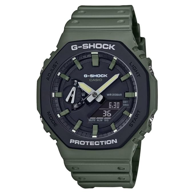 Casio G-SHOCK Black & Green Analog-Digital Dial Men’s Watch – GA-2110SU-3ADR (G1065)