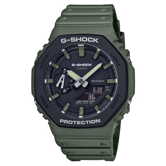 Casio G-SHOCK Black & Green Analog-Digital Dial Men’s Watch – GA-2110SU-3ADR (G1065)