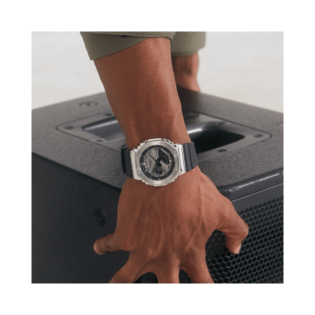 Casio G-Shock Silver Dial Men's Watch G1159 GM-2100-1ADR
