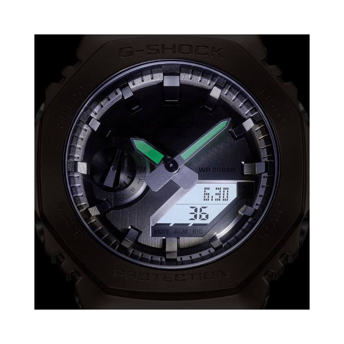 Casio G-shock Metal Covered Midnight Fog Series Mens Watch G1214 - GM-2100MF-5A