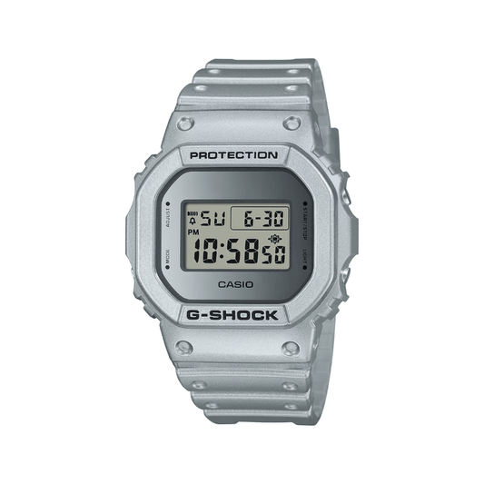 Casio G-Shock Silver Band Mens Watch G1408 - DW-5600FF-8