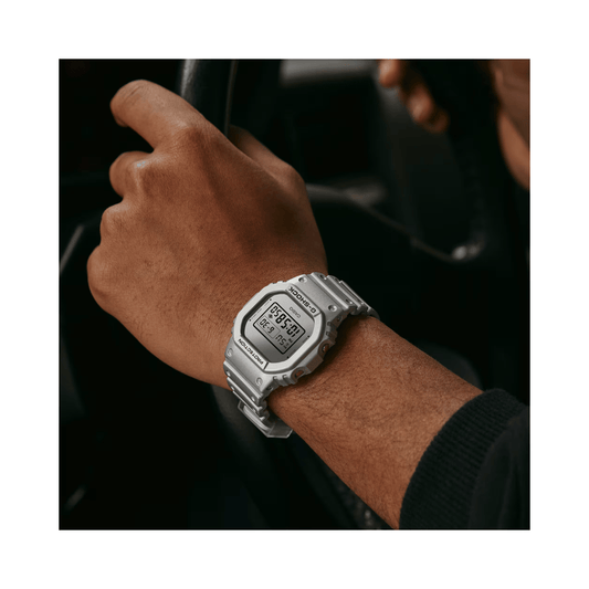 Casio G-Shock Silver Band Mens Watch G1408 - DW-5600FF-8