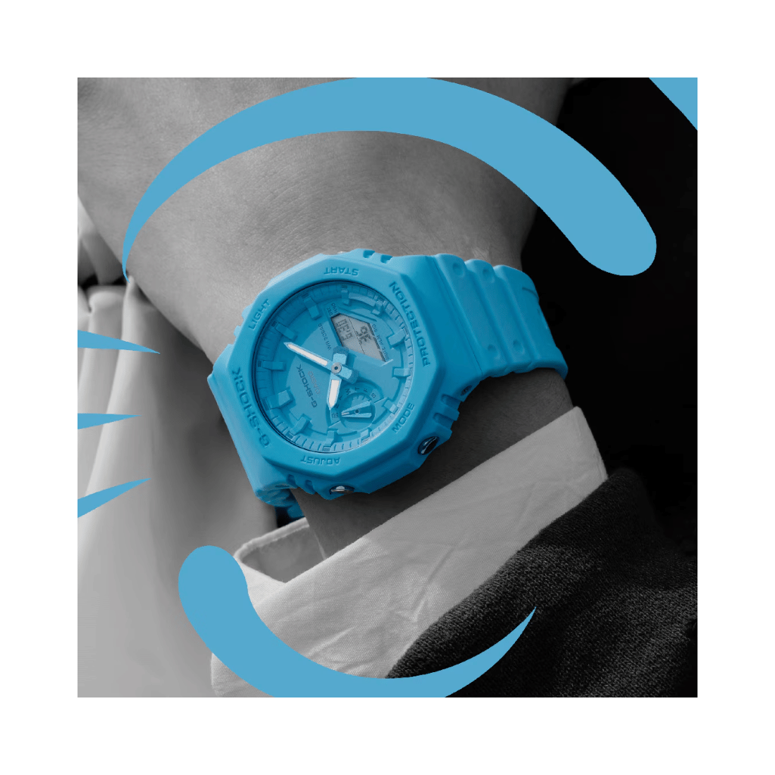 Casio G-Shock Ana-Digital Blue Mens Watch G1521 - GA-2100-2A2