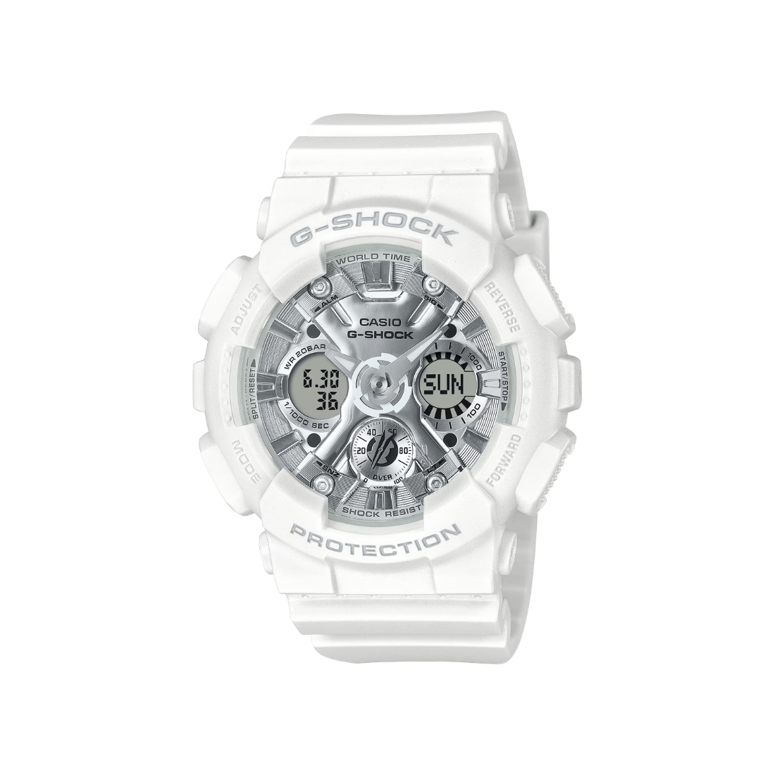 Casio G-Shock White Womens Watch G1561 - GMA-S120VA-7A