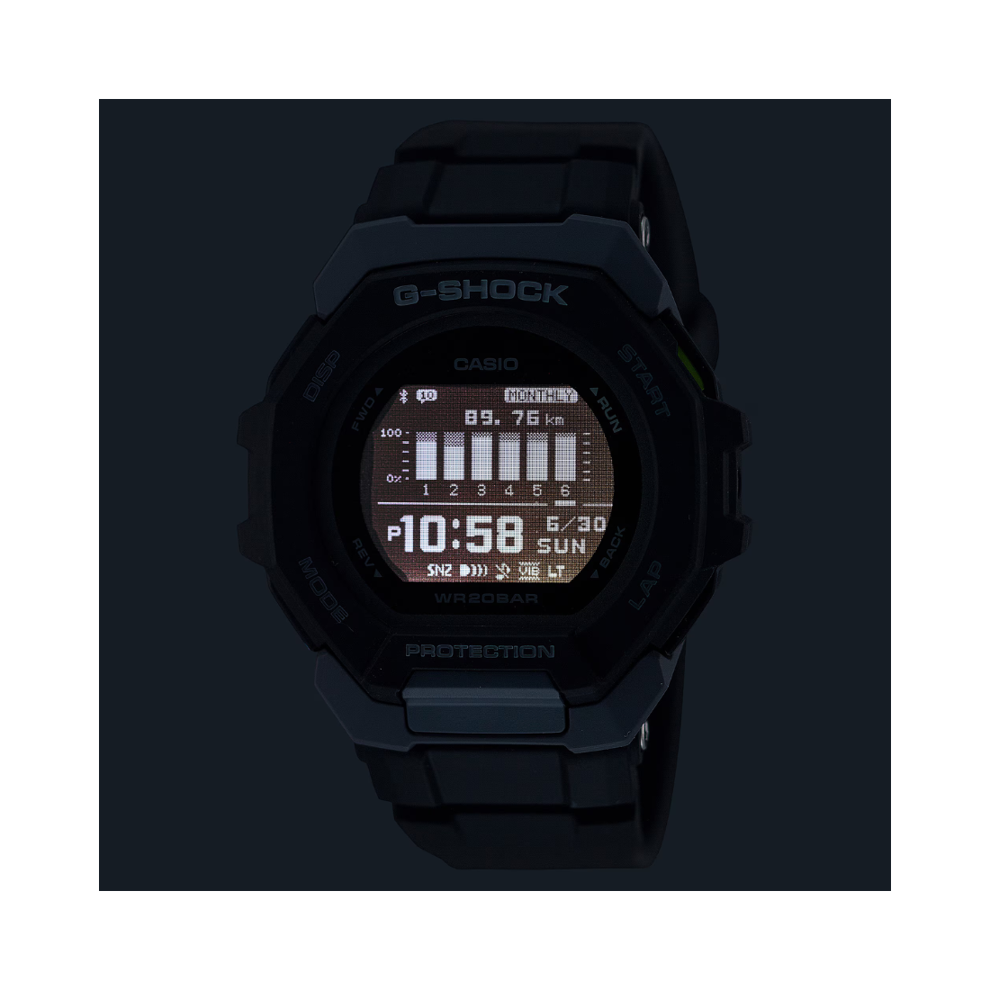 Casio G-shock G-SQUAD Digital/Smart Watch with Bluetooth G1586 - GBD-300-1