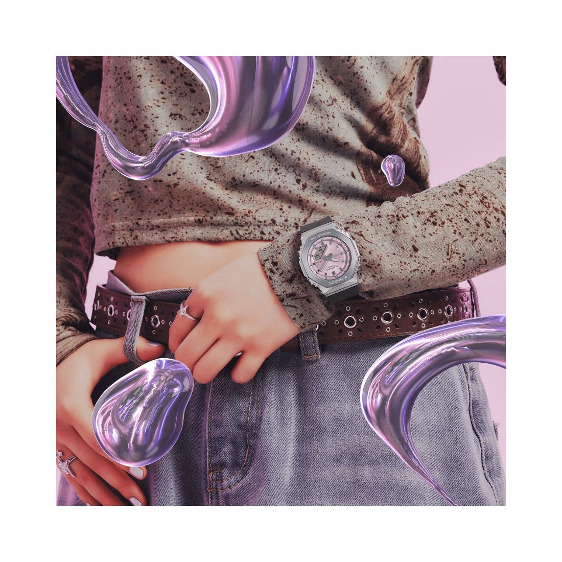 Casio G-Shock Silver Women Watch G1626 GM-S2110-4ADR
