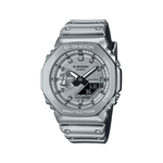 Casio G-Shock Silver Resin Band Mens Watch G1668 - GM-2100YM-8A