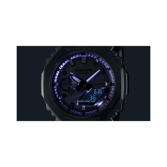 Casio G-Shock Silver Resin Band Mens Watch G1668 - GM-2100YM-8A