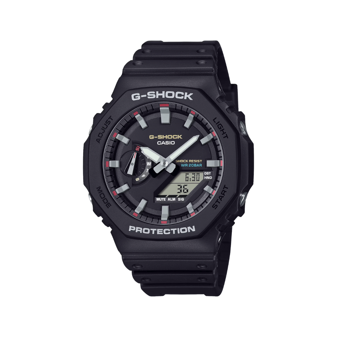 Casio G-shock Analog-Digital Black Mens Watch G1686 - GA-2100RL-1A