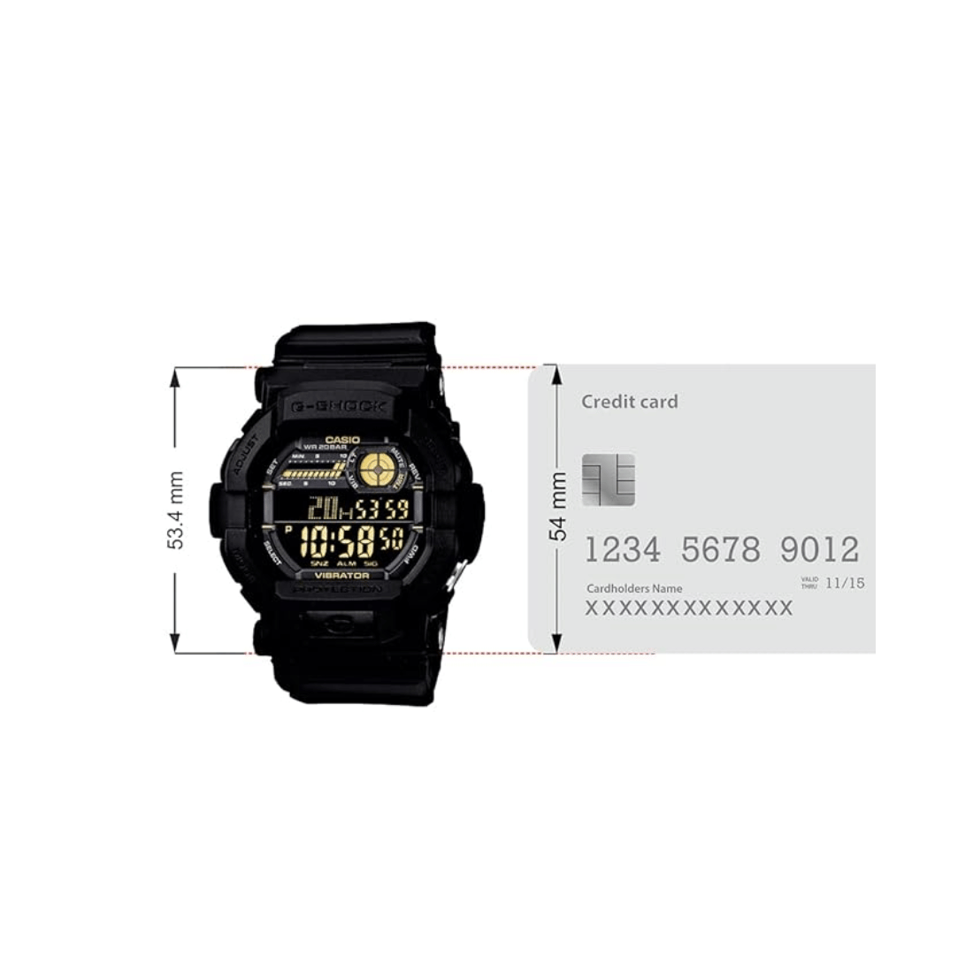 Casio G-Shock Black Mens Watch G441 - GD-350-1B