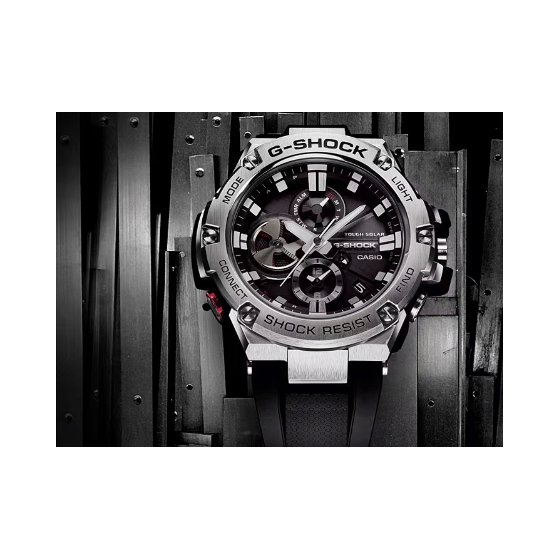 Casio G-shock Steel Bezel Bluetooth Mens Watch G789 - GST-B100-1A