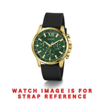 Guess Walker Black 22 MM Silicon Strap/ Band for GW0913G4
