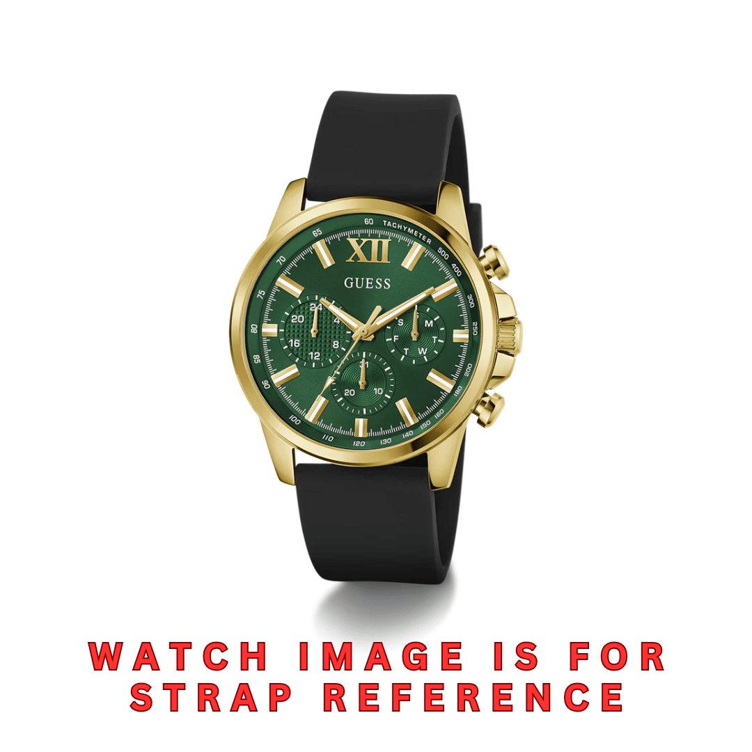 Guess Walker Black 22 MM Silicon Strap/ Band for GW0913G4