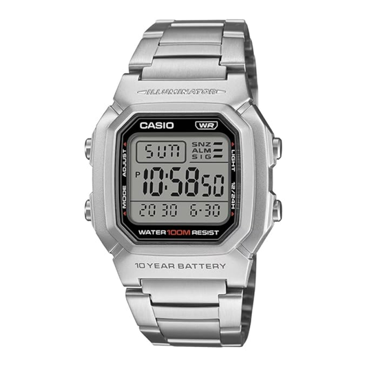 Casio Silver Unisex Watch I132 W-800HD-1AVDF