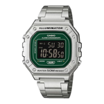 Casio Silver Unisex Watch I136 W-218HD-3AVDF