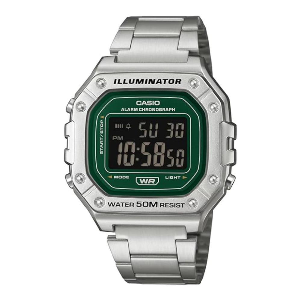 Casio Silver Unisex Watch I136 W-218HD-3AVDF