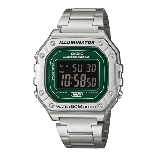 Casio Silver Unisex Watch I136 W-218HD-3AVDF