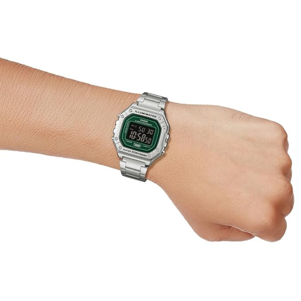 Casio Silver Unisex Watch I136 W-218HD-3AVDF