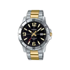 Casio Enticer Silver Golden Mens Watch - MTP-VD01SG-1BV - A1735