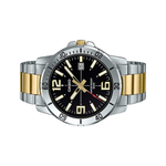 Casio Enticer Silver Golden Mens Watch - MTP-VD01SG-1BV - A1735