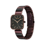 Titan Purple Stackables Stainless Steel Black Dial With Two Toned Strap Womens Watch 2715KM01