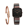 Titan Purple Stackables Stainless Steel Black Dial With Two Toned Strap Womens Watch 2715KM01