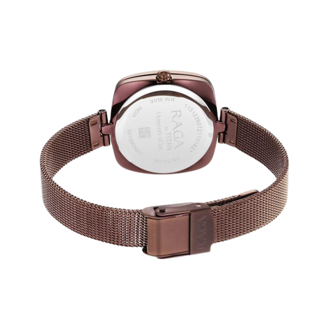 Titan Raga Moments of Joy Stainless Steel  Brown Case With Brown Dial Women's Watch NU95139QM02