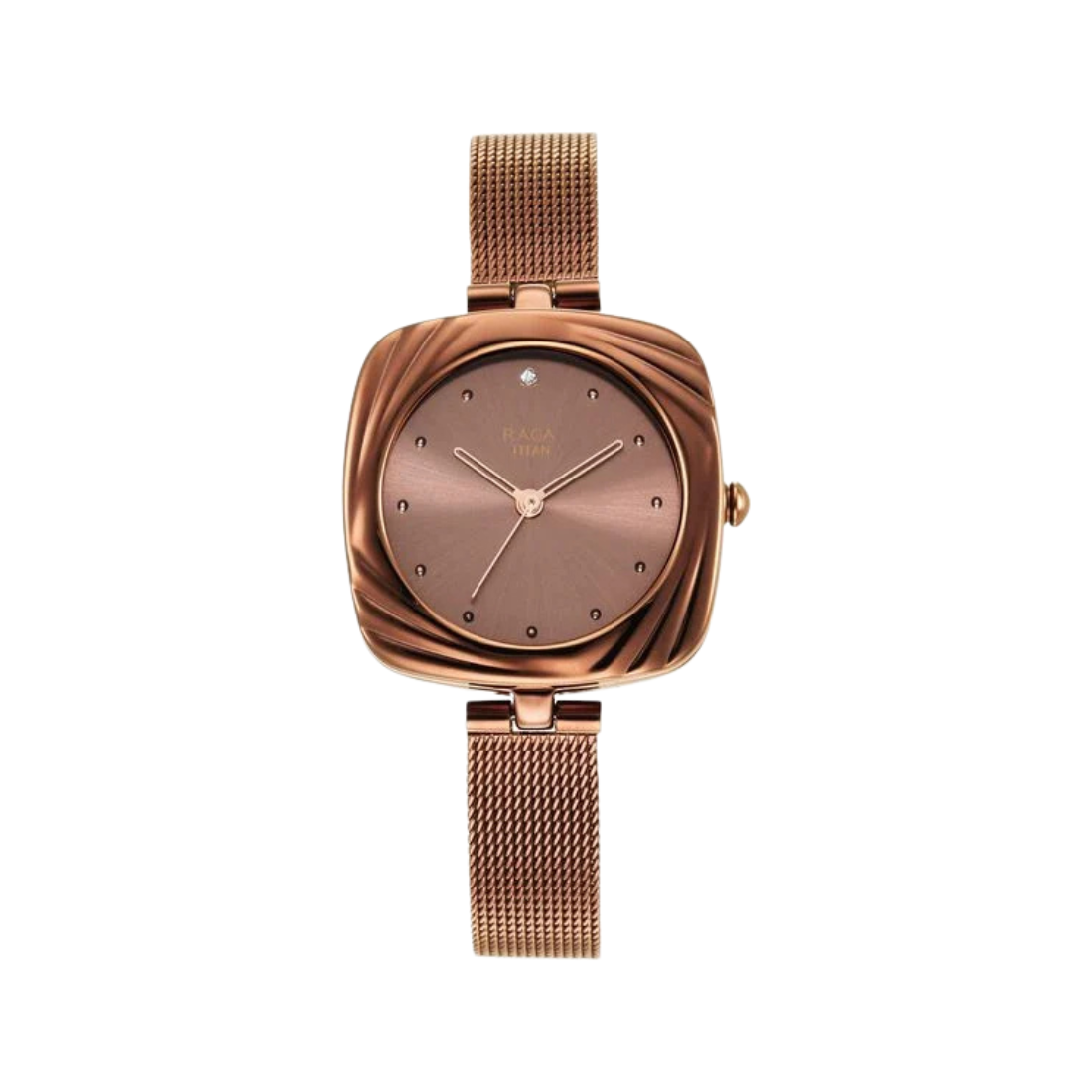 Titan Raga Moments of Joy Stainless Steel  Brown Case With Brown Dial Women's Watch NU95139QM02
