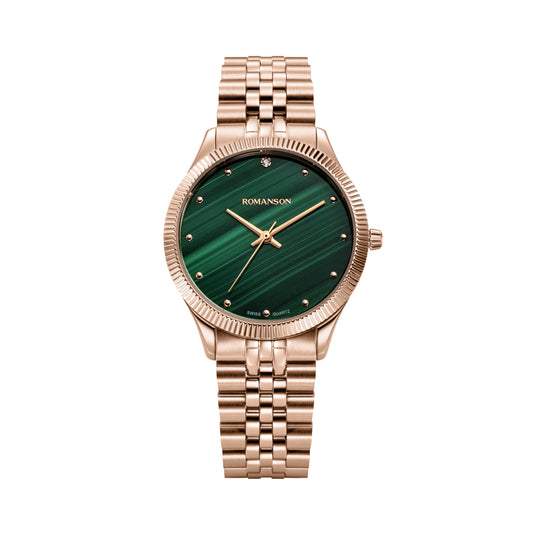 Romanson Gold Men Watch RM5BF511KLLRGN