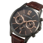 Romanson Classic Brown Men Watch TL6BS205FMBBK