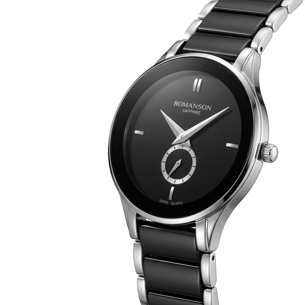 Romanson Ceramic Black Men Watch TM4236CMWBK