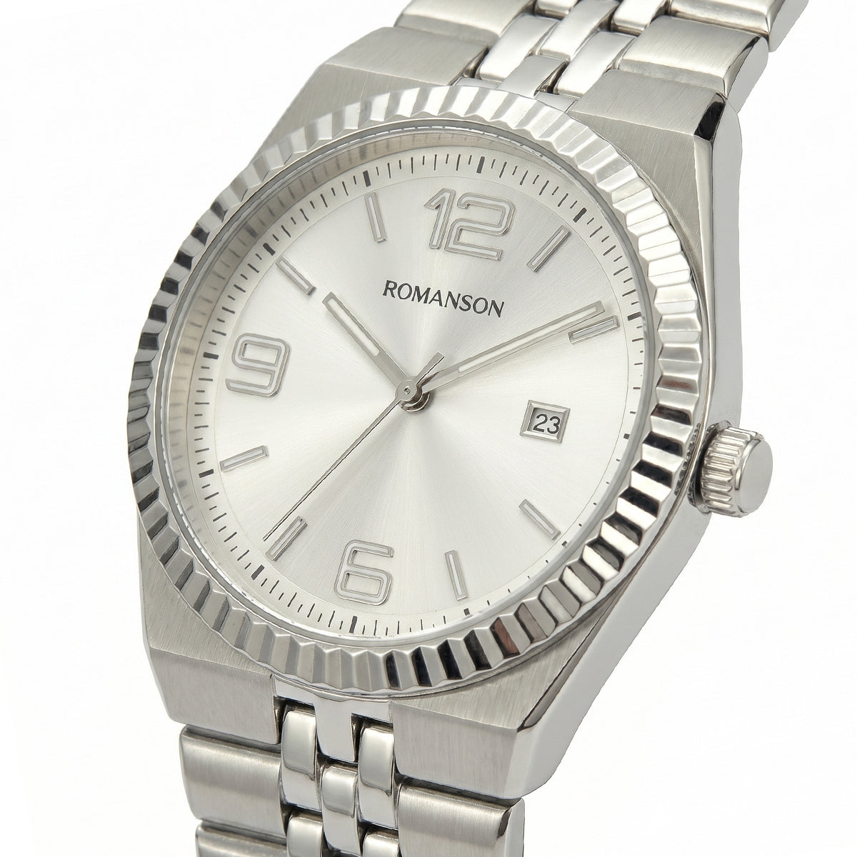 Romanson Classic Silver Men Watch TM6BS201MMWWH
