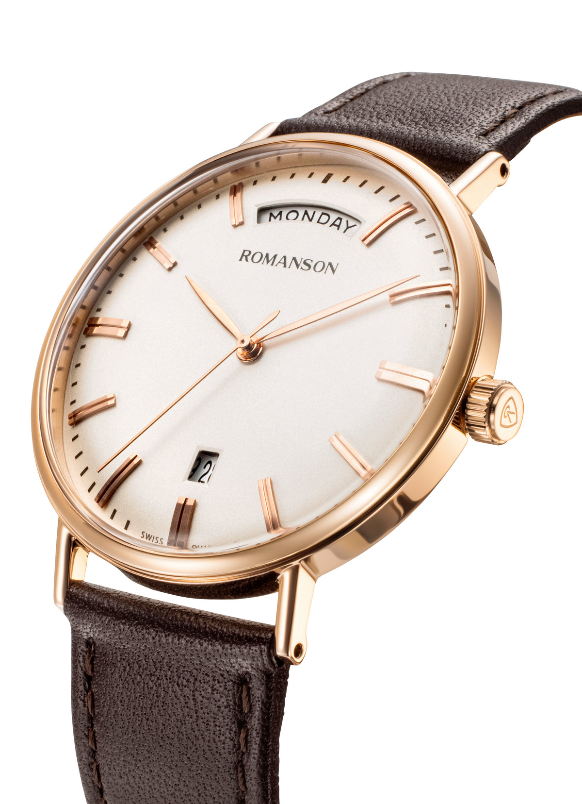Romanson Brown Men Watch TL4BF006MMRWH